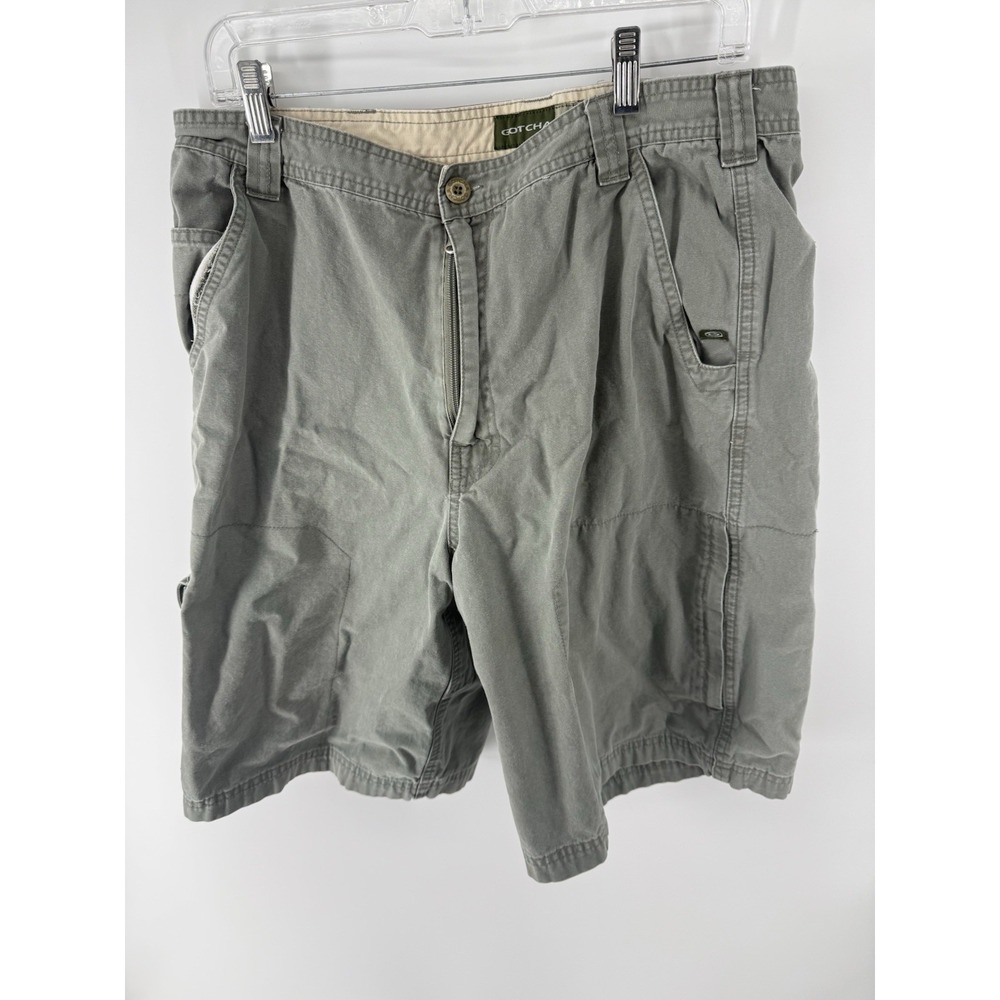 Gotcha Sport Cargo Shorts 36 Men Surf Grunge Skateboarding Green Cotton